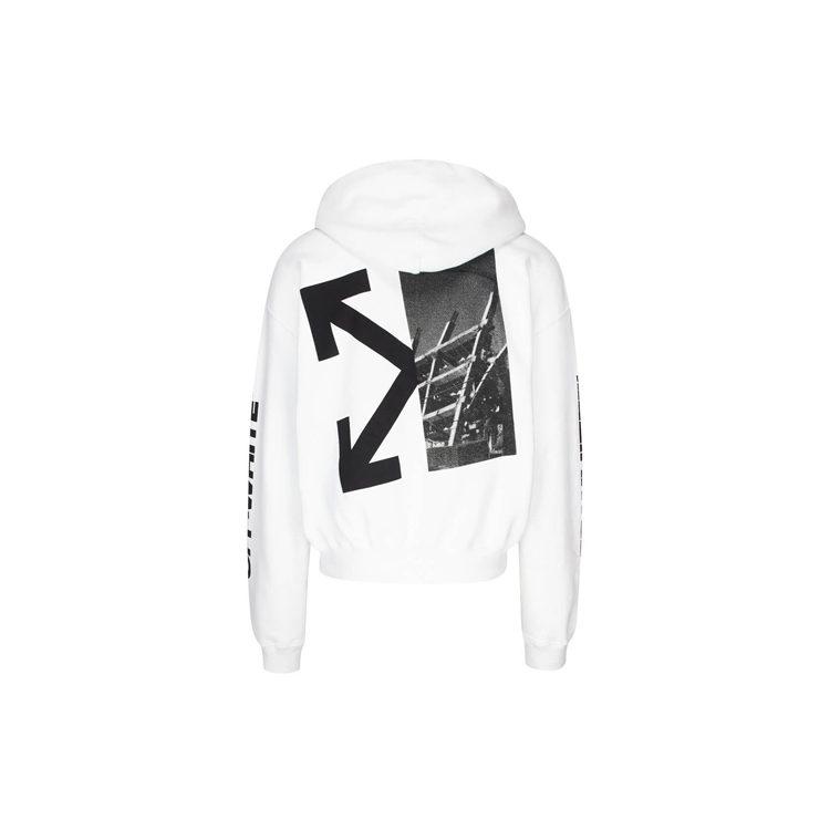 OFF WHITE Худи с разрезанными стрелами OMBB037E19D250100110