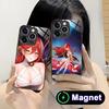 HSR Himeko Стеклянный чехол MagSafe для мобильного телефона iPhone 17 16 15 14 13 12 11 Air Pro Max Plus Mini Цветная крышка