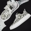 Fashion Designer Shoes Men New 2024 Fashion Casual Printed Canvas Shoes Summer Comfortable Lace-up Skateboard Shoe Zapatos De Hombre