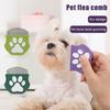 Расческа от блох для домашних животных, инструмент для удаления пятен от слез у домашних животных, расческа из нержавеющей стали для ухода за собаками и кошками с закругленными зубцами для мелких, средних и крупных домашних животных