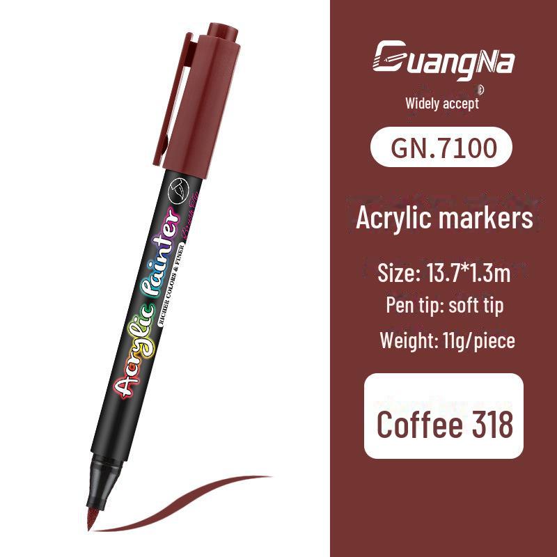 Acrylic Water-Based Paint Marker Pen for DIY, Graffiti, Body Painting - Soft Head Hand Account Painting Pen