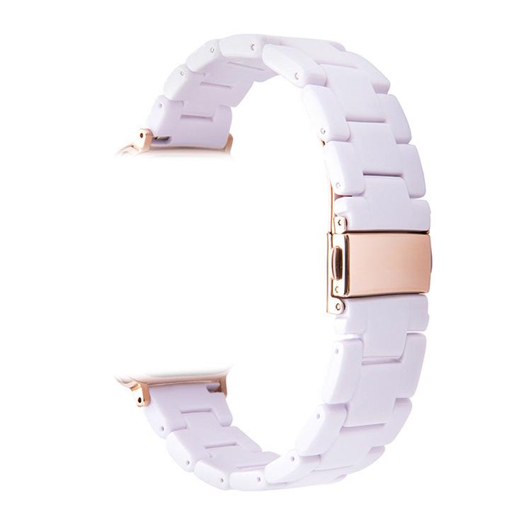 "Compatible Resin & Rubber Strap for Apple Watch 42mm/46mm"