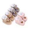 Baby Boots Infant Girls Velcro Non-Slip Shoes Kids Winter Fleece Boots