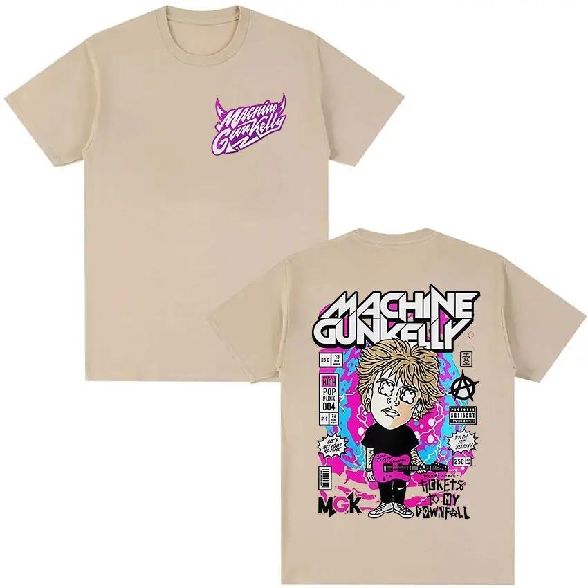 Rock Rap Machine Gun Kelly 2026 Tour Graphic TShirt Unisexs Vintage HighQuality Fashion TShirt Casual Loose Cotton TShirt