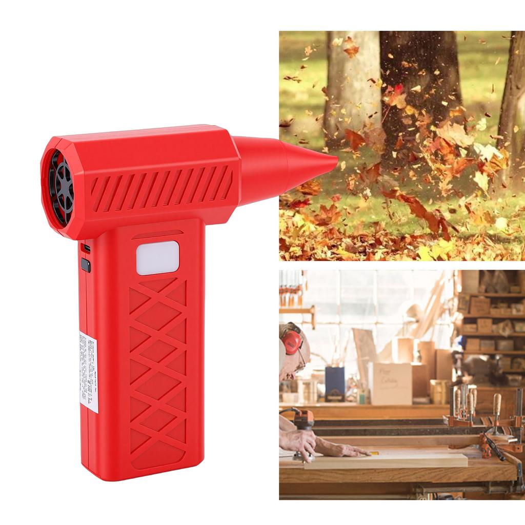 Duster LED Digital Display High Power High Speed Portable Electric Blower Duster with Emergency Light for Outdoor Travel