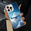 Aircraft & Sky Phone Case For iPhone 17,16,15,14,13,12,11 Plus,Pro Max,XS,white silver phone case