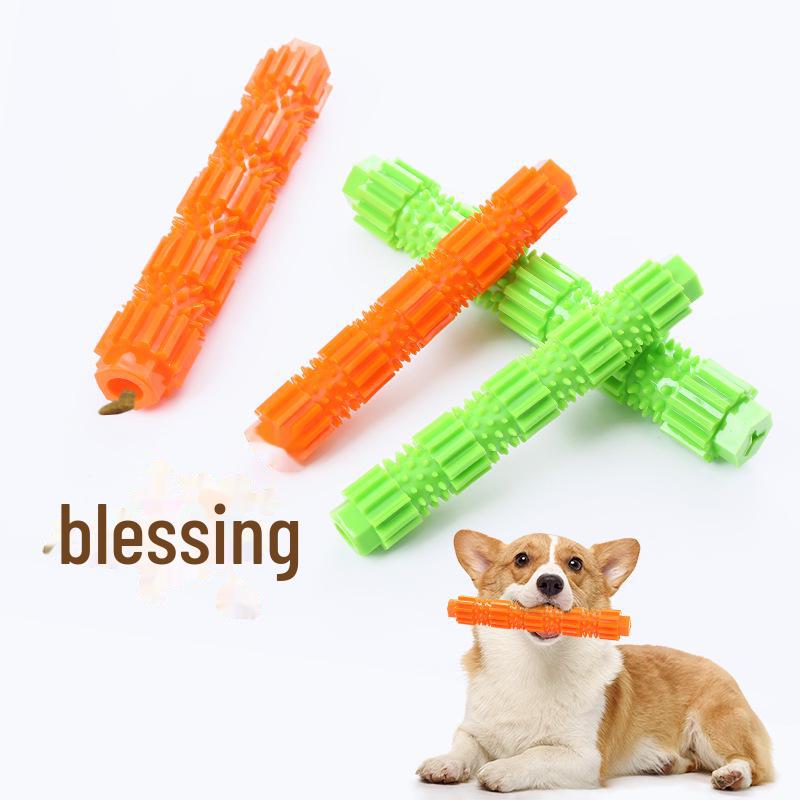 TPR Chew-Resistant Teething Sticks for Dogs - Interactive Play, Training, and Snack Holder Dog Toys