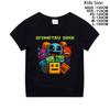 Geometry Dash T Shirt Boys Girls Kids Summer Crewneck Cotton Short Sleeve Funny Cartoon Tshirt Graphic Tees Tops