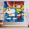 Doraemon Разделительная тюль в кухонных шторах 2 шт. Оконная штора с бусинами для гостиной, украшение, затемняющие шторы