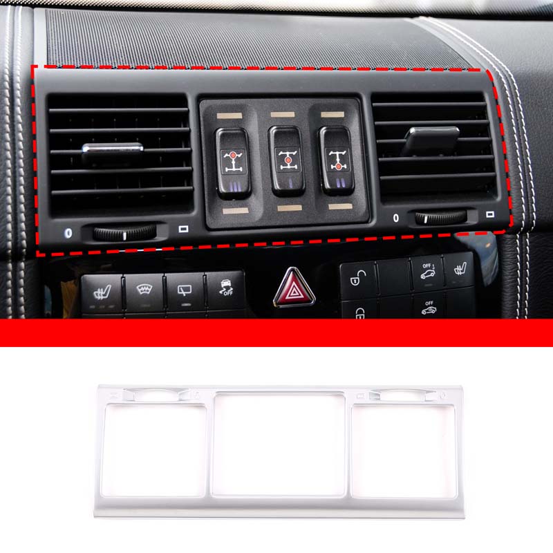 Car Center Console Air Vent Cover Trim Dashboard AC Vent Frame Decor Car Accessories For Mercedes-Benz G Class W463 2004-2011