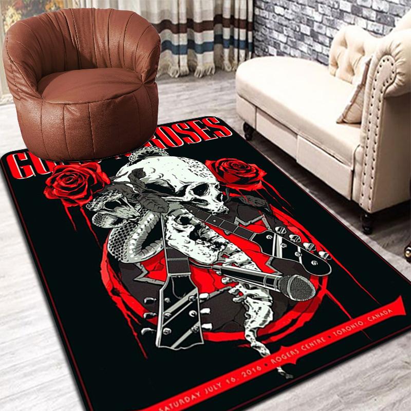 Guns N' Roses Rug Floor Mat for Living Room or Bedroom Soft and Comfortable Carpet a Gift for Birthday and Holiday.NFF0928585