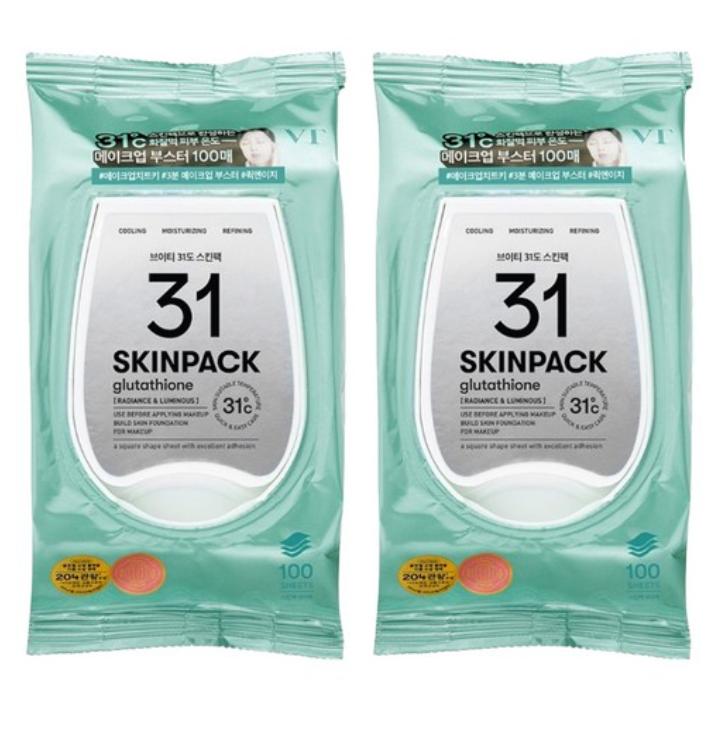 VT Cosmetic Mild 31°C Skin Pack 100 Sheets – Daily Cooling & Soothing Care