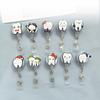 Work Card Retractable Badge Reel Dentist ID Card Holder Hospital Use Teeth Badge Holder  Name Card