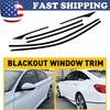 6X Chrome Delete Window Trim For Vinyl Matte Black Honda Accord Sedan 2018-