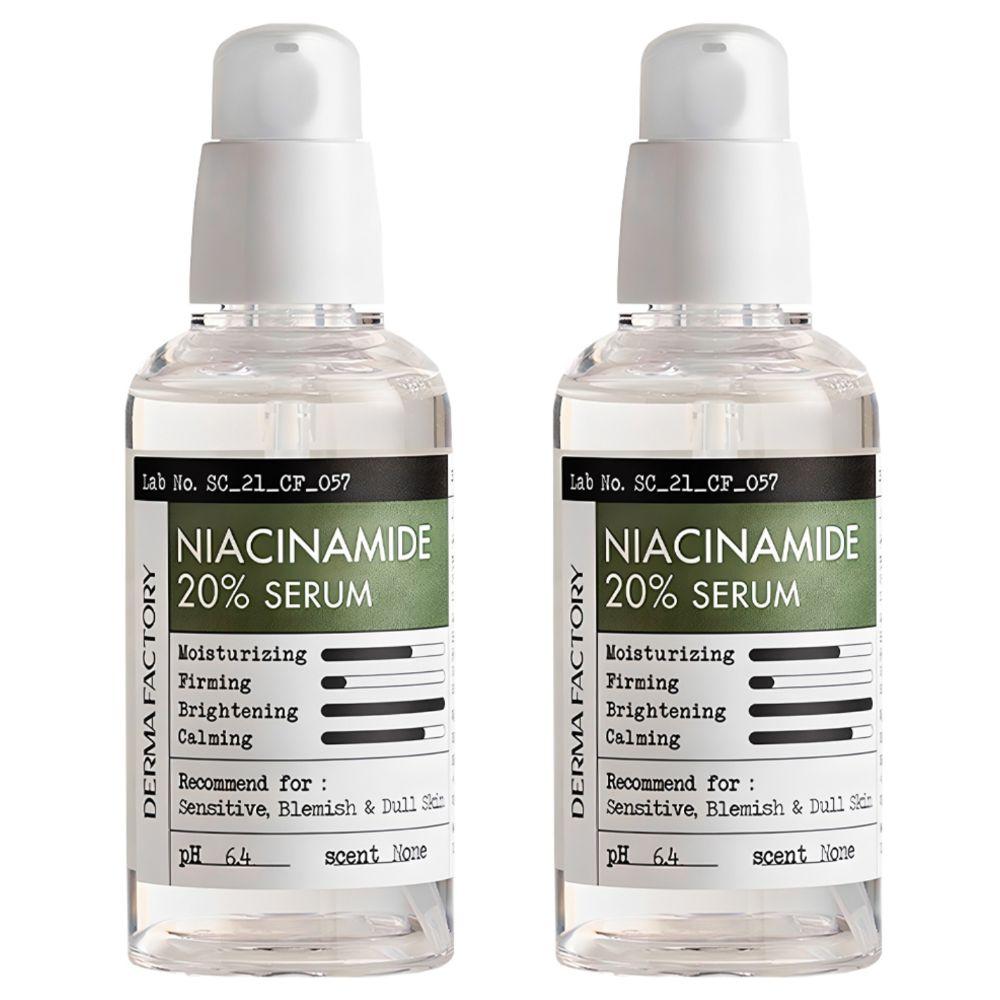 DERMA FACTORY Ниацинамид 20% сыворотка 80мл (3 варианта)