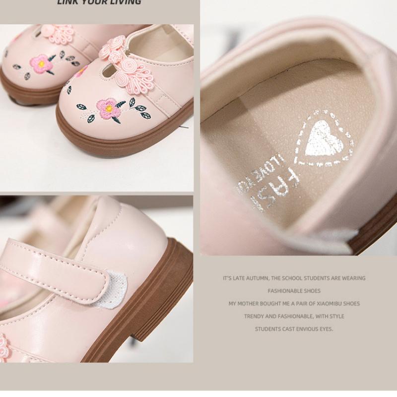 Весна Новый Стиль Девочки Мягкая Подошва Китайский Стиль Мода Принцесса Мягкая Подошва Кожаные Туфли