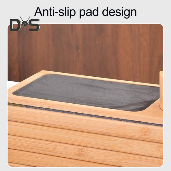 Подлокотник для дивана из бамбука с подстаканником, нескользящий органайзер для дивана, складной столик для дивана, телефон, пульт дистанционного управления