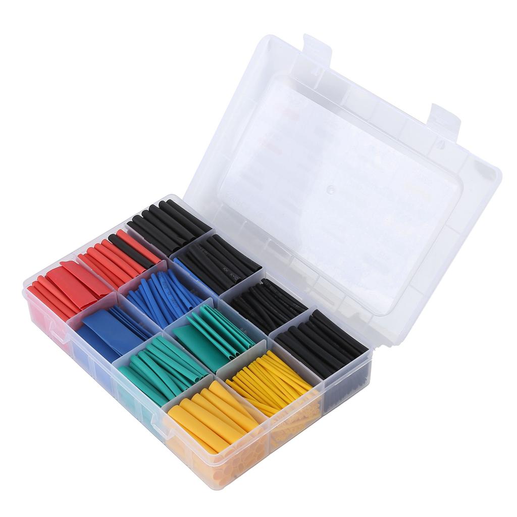 530pcs Heat Shrink Tubing Kit Electrical Colorful Wire Shrink Wrap Tubing Assortment