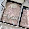 Summer Pajamas Women'S Love Long-Sleeved Two-Piece Set Cute Pink Sweet Can Be Worn Outside Loungewear