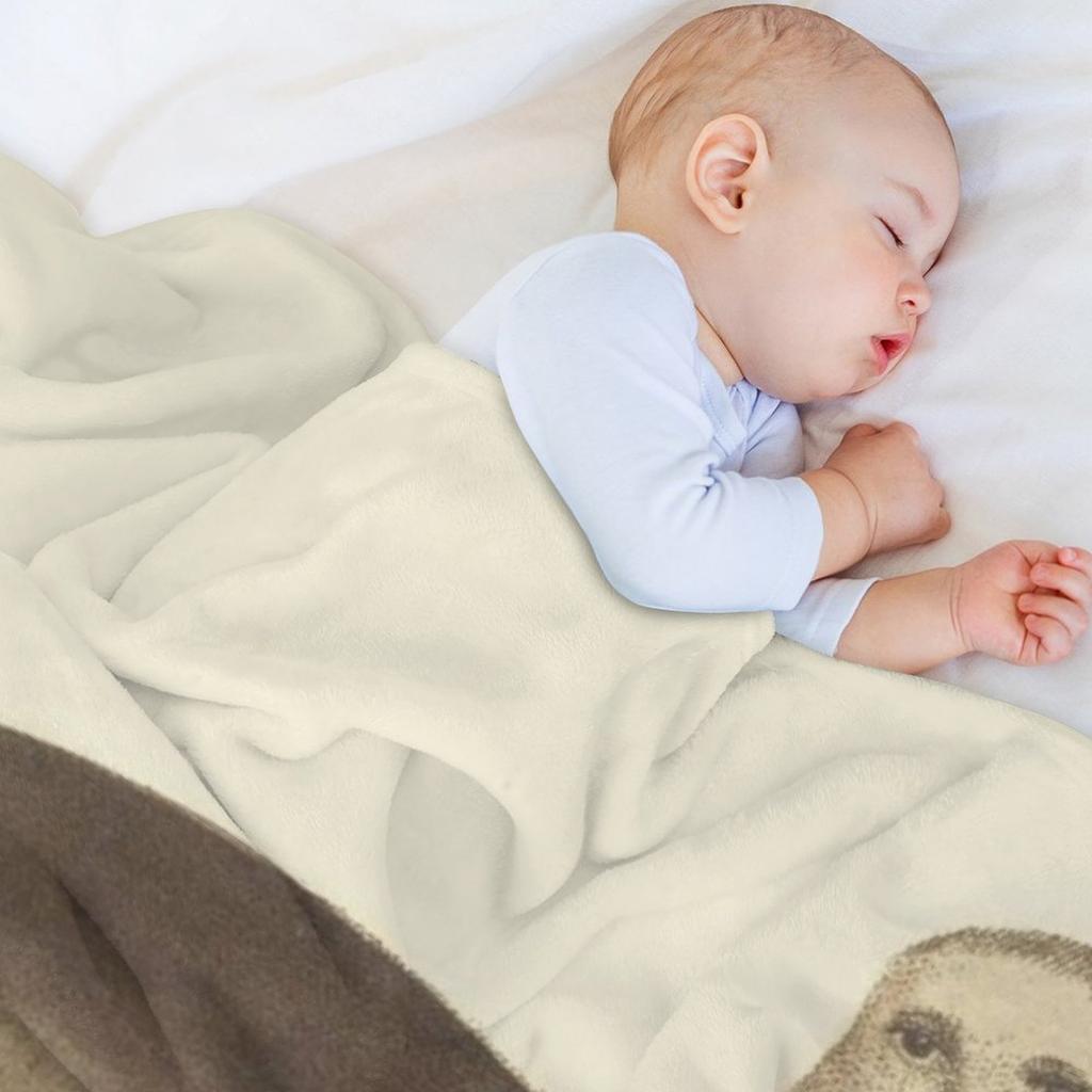 Винтажная иллюстрация моржа Плед теплый для зимы Пушистый декоративный для кроватей Термоодеяла