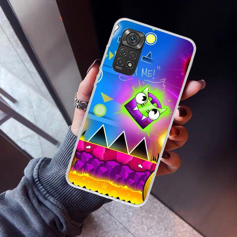 Чехол для телефона Geometry Dash Для Xiaomi Redmi Note 15 14 14S 13 12S 12 Pro Plus 11S 11 10S 10 4G Чехол 11E 11T 5G Печать Fundas