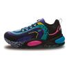 Li Ning V8 Скользкие, износостойкие, легкие низкие беговые кроссовки мужские Черно-сине-красные ARHP093-9