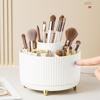 Cosmetic Storage Box Plastic Desktop Rotatable Household Large-capacity Eyebrow Pencil Lipstick Makeup Brush Storage Box