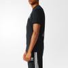Adidas Футболка с коротким рукавом и круглым вырезом с логотипом Originals, мужские топы, черная BQ3076