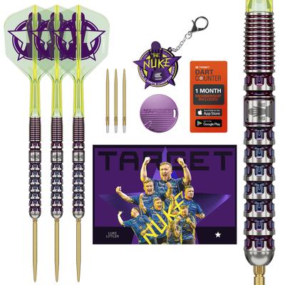 TARGET Darts LUKE LITTLER ЧЕМПИОН МИРА 2025 ИЗДАНИЕ SP ДАРТСЫ С СТАЛЬНЫМ НАКОНЕЧНИКОМ Luke Littler | 90% Вольфрам K-Flex Набор дартсов со стальным наконечником, 23 г | K-Flex №6 Форма