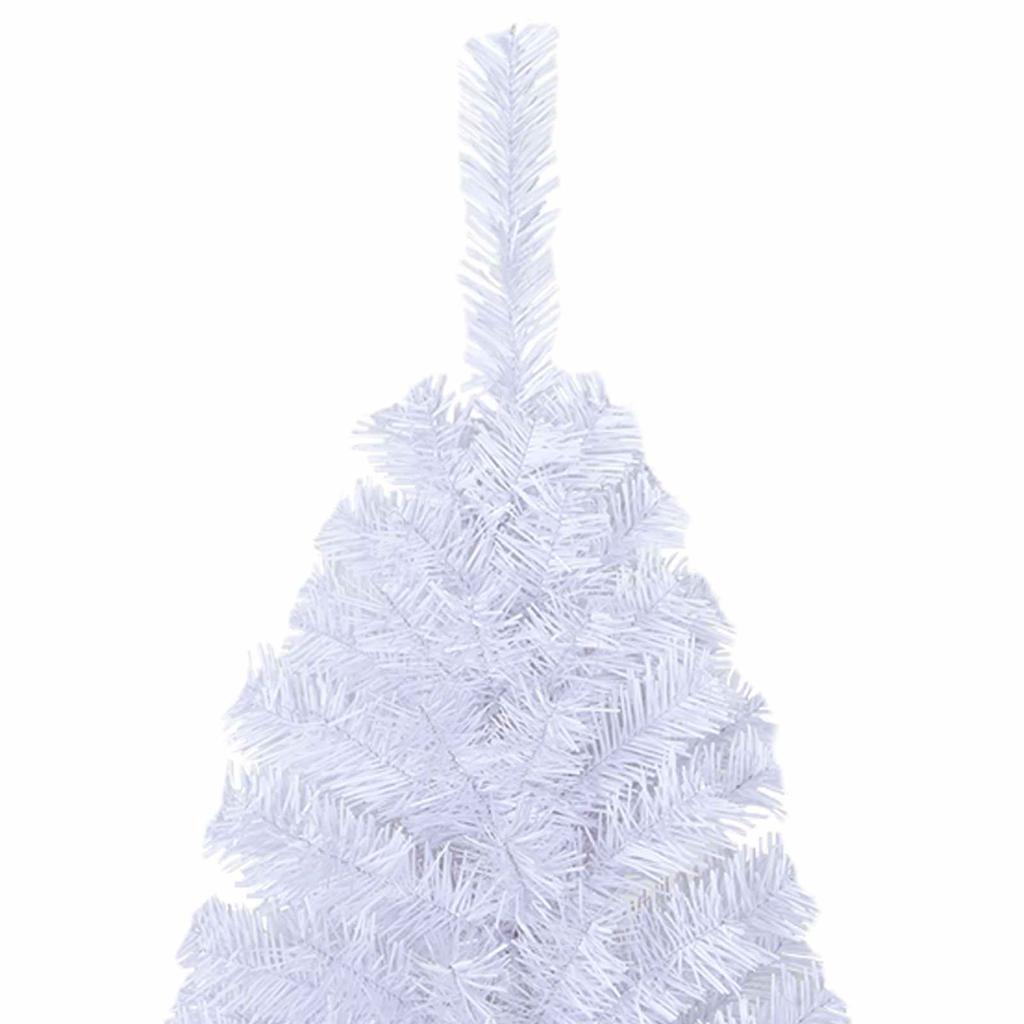 Artificial Christmas Tree White 180 cm PVC and Steel