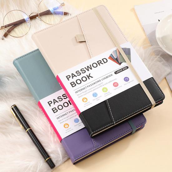 Книга паролей с красочными алфавитными вкладками Книга-хранитель паролей в твердом переплете для веб-сайта паролей в Интернете