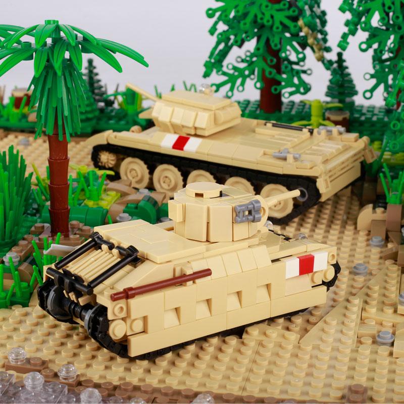 Конструктор MOC Игрушки Военный Автомобиль Транспортное Средство Танк WW2 Оружие Строительные Блоки Игрушка Немецкий Американский Солдат Бронированный Артиллерийский Грузовик Подарок Мальчикам