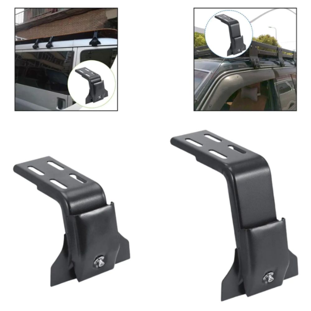 Adjustable Steel Gutter Mount Universal Design Roof Rack Adapter Vehicle Accessories