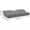 Head Pillow with Pillow Grey 60 x 34 x 11 cm Polyester