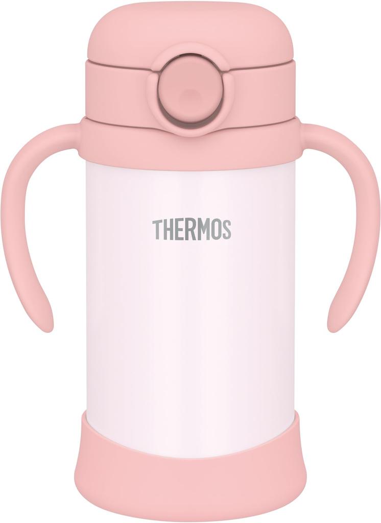 Термос Вакуумный Детский с Соломинкой PCH Кружка, 350 мл, Персиковый, Изолированный, FJT-350