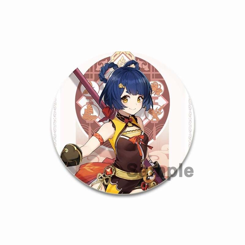 58 мм Genshin Impact, мягкая кнопка, булавка, креативные забавные броши на воротник, мультяшный значок, одежда, шляпа, аксессуары, милые модные украшения, подарки