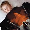 Cool fighter jet digital-printed polyester Bedroom velvet flannel soft sofa cover blanket Fleece soft cover blankets for beds