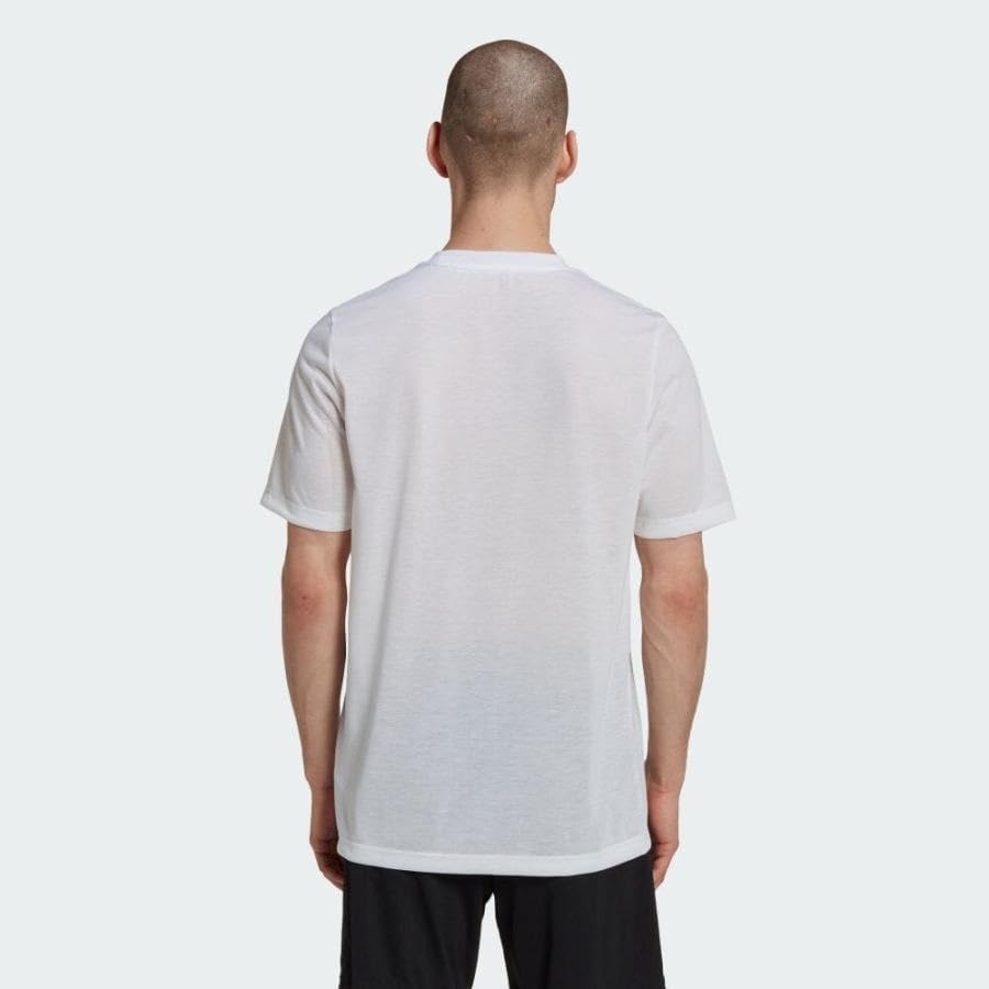 AEROREADY Логотип в одной точке Размер Белый TX213 [Adidas] Футболка, L, (HN5918)
