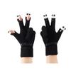 Милые Теплые Пушистые Перчатки Женские Мужские Уютные Плюшевые Перчатки с Сенсорным Экраном Зимние Забавные Перчатки для Пальцев для Набора Текста Письма Вождения