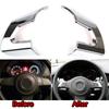For VW Golf MK6 Polo Eos Jetta Caddy Touran Bora Chrome Steering Wheel Cover Trim 2009 2010 2011 2012 2013 2014 Car Parts Interior Accessories Styling