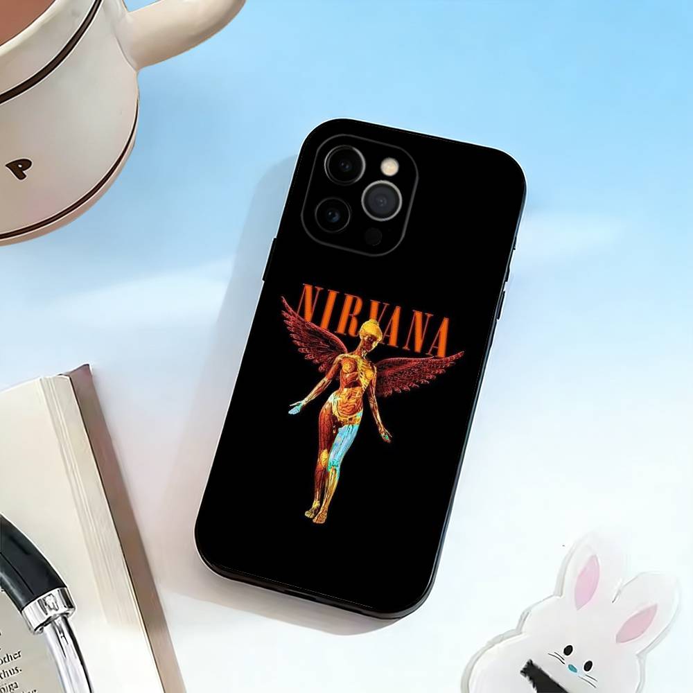 N-Nirvana Phone Case Silicone Soft For IPhone 17 16 15 14 13 12 11 X XR Plus Pro Max Plus
