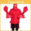 Костюм для выступления Red Lobster Яркий косплей-реквизит Идеально подходит для Хэллоуина и сценических шоу