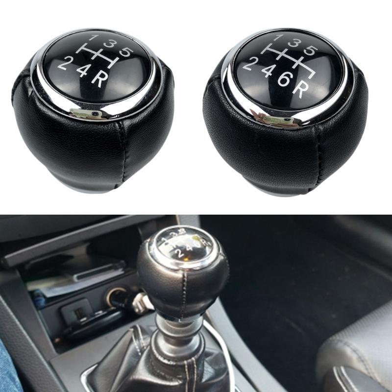 Black Leather 5/6 Speed Car Gear Stick Shifter Lever Shift Knob For Legacy Subaru Forester Outback Impreza STI WRX 2009-2018