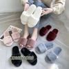 Модные женские тапочки для дома из искусственного меха, теплые, на плоской подошве, зимние, осенние, новые, женские шлепанцы, модные шлепанцы, стильные плюшевые тапочки, повседневные