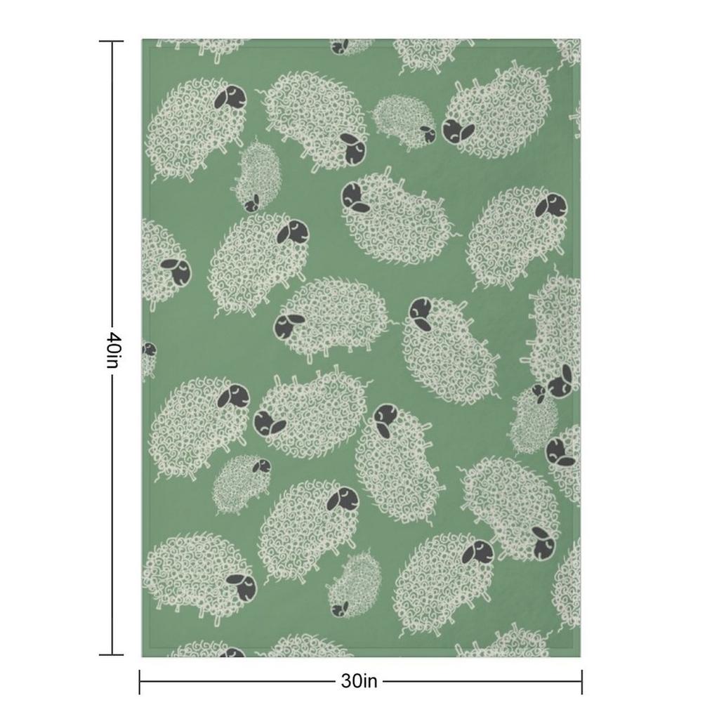 Плед с черной мордой овцы, Дорожный, для кровати, Модный, Роскошный, Дизайнерский, Стеганые одеяла