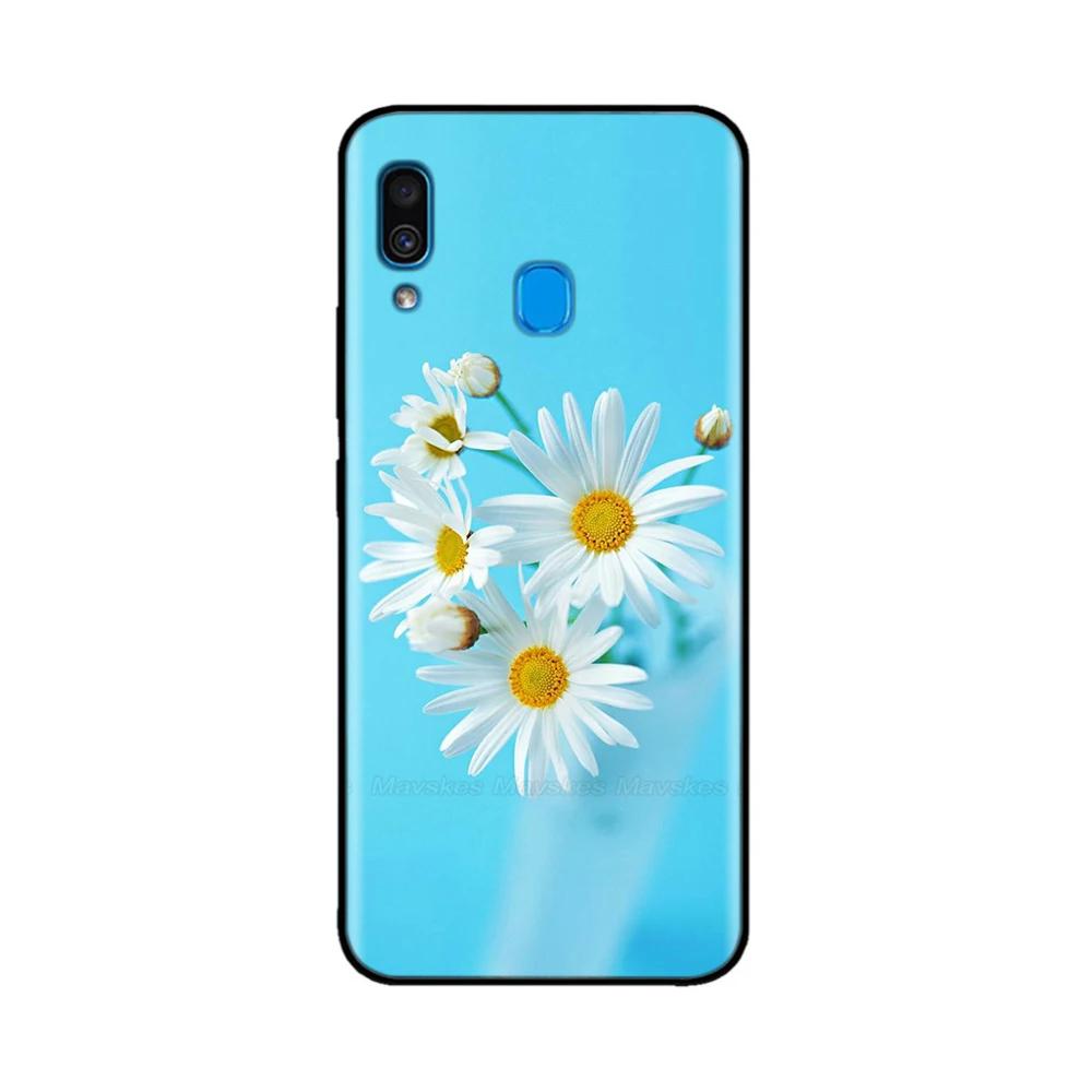 Чехол для телефона Samsung A40 Милый Мраморный Цветочный Силиконовый Чехол для Samsung Galaxy A40 A 40 GalaxyA40 A405 SM-A405F A405F Funda