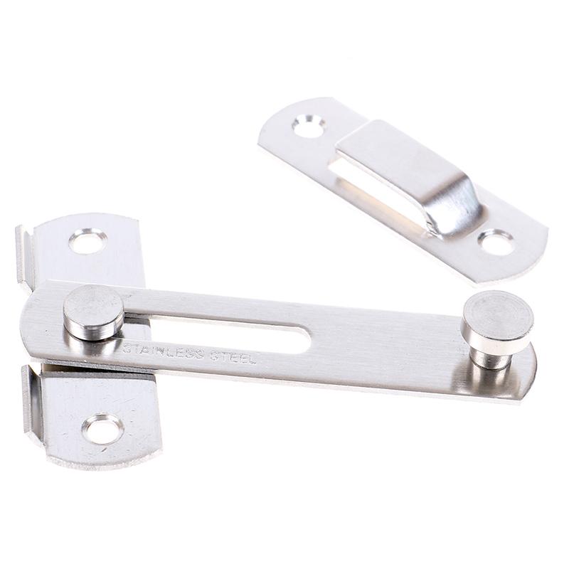 Guard Latch Bolt Sliding Window Door Lock Handle Stainless Steel Safety Chain