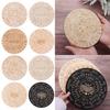Sign Laser Cut Crystal Hexagonal Pointed Pendant Pendulum Slice Wood Base Wooden Pendulum Board Cat Pattern Black White Color
