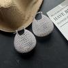 Xiaomi Серьги-кольца из стерлингового серебра 925 пробы Винтажные Для женщин Модные Простые Ретро Большие Полые Серьги Украшения Предотвращение Аллергии Аксессуары для Вечеринки