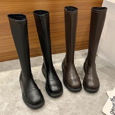 Сапоги детские 2025 новые осенние и зимние студенческие, но сапоги до колена сапоги сапоги высокие сапоги на плоской подошве сапоги рыцарские сапоги прилив